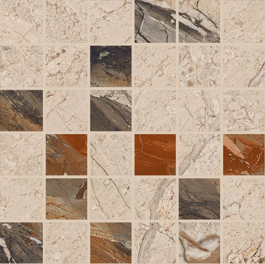 Billede af The Room Breccia Phoenix Mosaik 5x5 cm (RM - Mat)