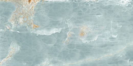 Billede af The Room Onyx Aqua Blue Gold 60x120 cm (LPM - Matpoleret)