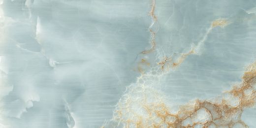 Billede af The Room Onyx Aqua Blue Gold 60x120 cm (LP - Poleret)