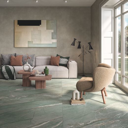 Billede af The Room Tiffany Green 120x120 cm (LPM - Matpoleret)