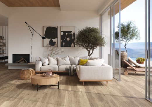 Billede af Crew Honey Beige Scuro 20x120 cm (RM - Mat)