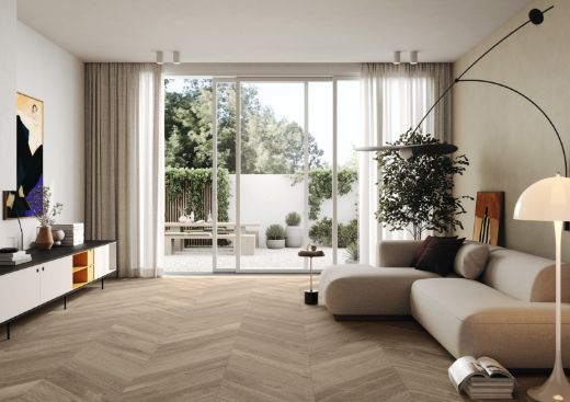 Billede af Crew Honey Beige Scuro 20x120 cm (RM - Mat)