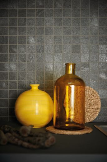 Billede af X-Rock Nero Mosaik 5x5 cm (RM - Mat)