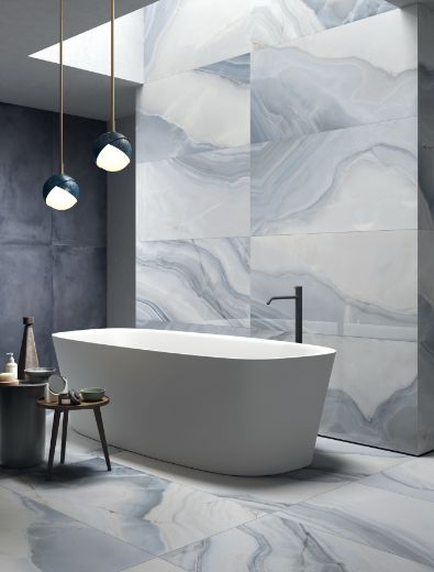 Billede af Oro Agate Blue Lace 60x60 cm (RM - Mat)