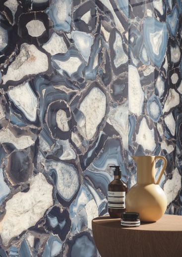 Billede af Aesthetica Agata Blu Mosaik 2,5x2,5 cm (LPM - Matpoleret)