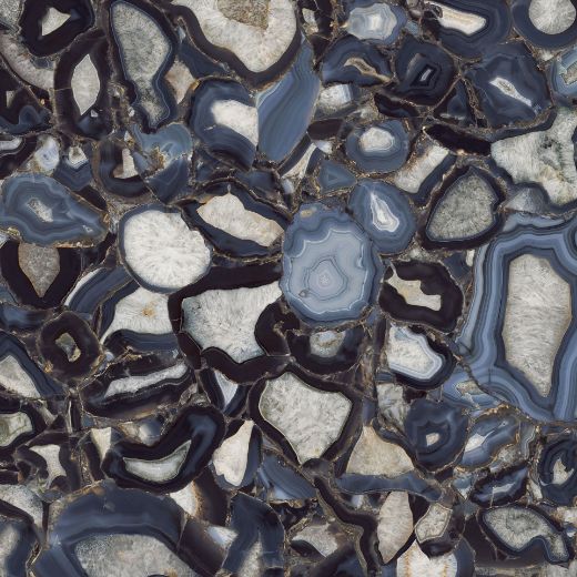 Billede af Aesthetica Agata Blu 120x120 cm (LPM - Matpoleret)