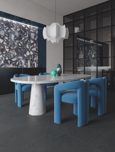 Billede af Aesthetica Agata Blu 120x278 cm (LPM - Matpoleret)