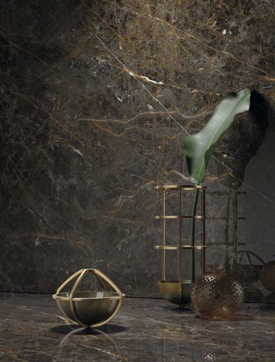 Billede af Aesthetica Golden Black 120x120 cm (LP - Poleret)