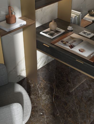 Billede af Aesthetica Golden Black 120x278 cm (LPM - Matpoleret)