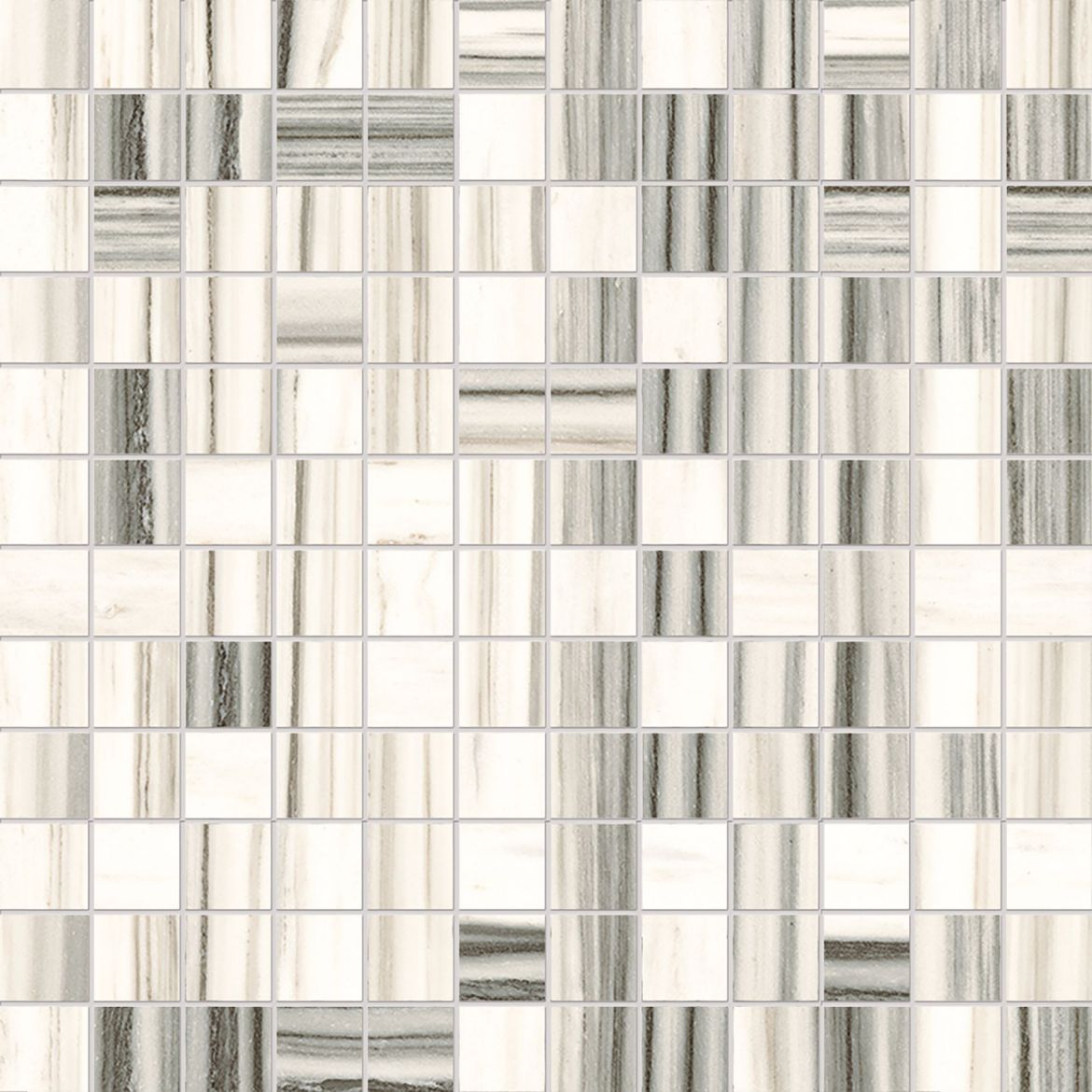 Billede af Aesthetica Zebrino Mosaik 2,5x2,5 cm (LPM - Matpoleret)