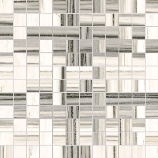 Billede af Aesthetica Zebrino Mosaik 2,5x2,5 cm (LPM - Matpoleret)