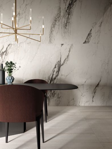 Billede af Bianco Calacatta Renoir 90x180 cm (LP - Poleret)