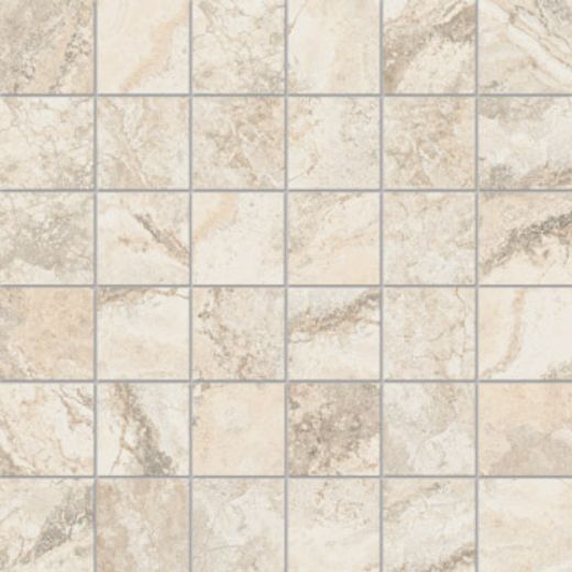 Billede af Bianco Travertino Rapolano Mosaik 5x5 cm (RM - Mat)