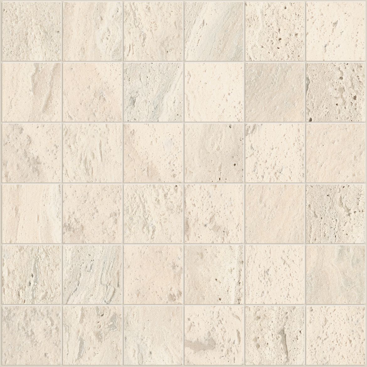 Billede af The Rock Travertino Argentum Mosaik 5x5 cm (RM - MAT)