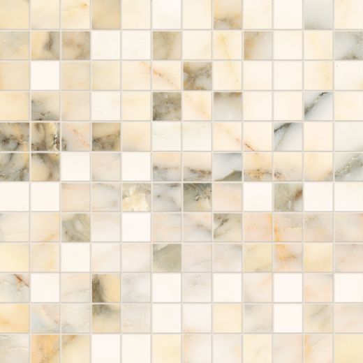 Billede af Aesthetica Calacatta Paonazzo Mosaik 2,5x2,5 cm (LPM - Matpoleret)