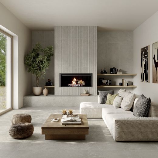 Billede af Closer Grey-Beige 90x90 cm (RM - Mat)