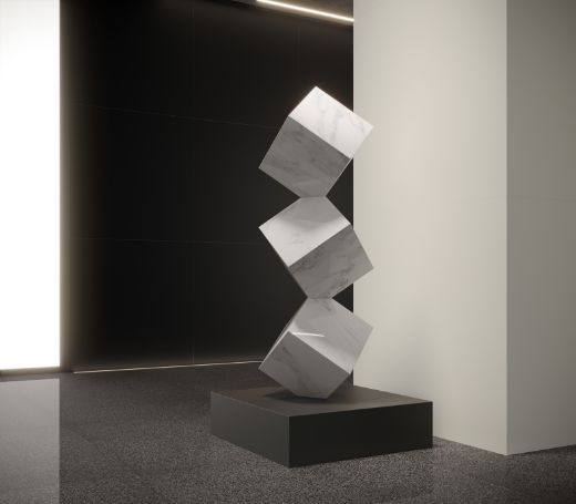 Billede af Endless Black Terrazzo 60x120 cm (RM - Mat)