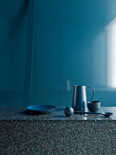 Billede af Endless Blue 120x120 cm (LLL - Højglanspoleret)