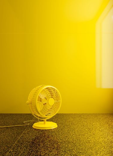 Billede af Endless Yellow 120x120 cm (LLL - Højglanspoleret)