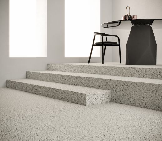 Billede af Endless White Terrazzo 60x120 cm (RM - Mat)